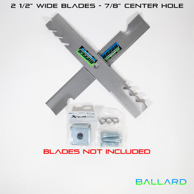 X-Blade Dual Blade Adapter (2 ½” – 7/8″ center hole) with Bolts and Spacers